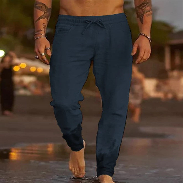 Alpenfeld | Lässige Herren Strandhose aus Baumwolle