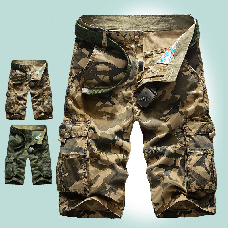Sommerfeld | Lässige Baumwoll Camouflage Herren Shorts (1 kaufen, 1 GRATIS dazu)