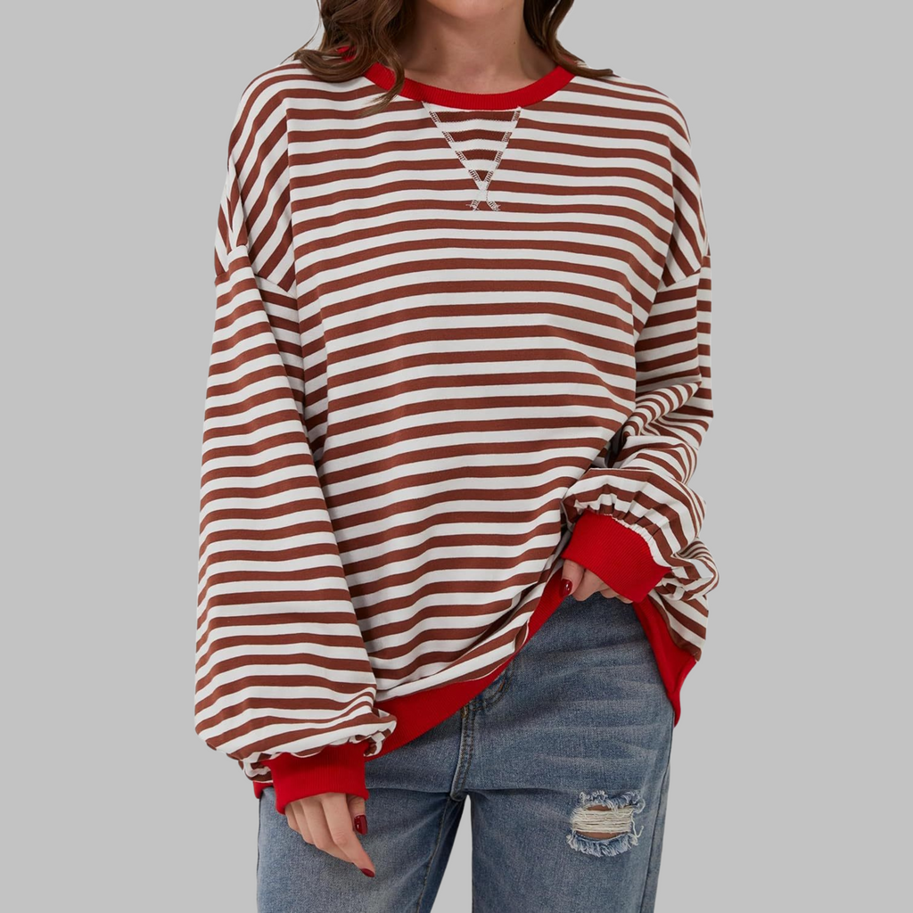 Sommerfeld | Gestreiftes Langarm-Sweatshirt mit Rundhalsausschnitt (1 kaufen, 1 gratis dazu)