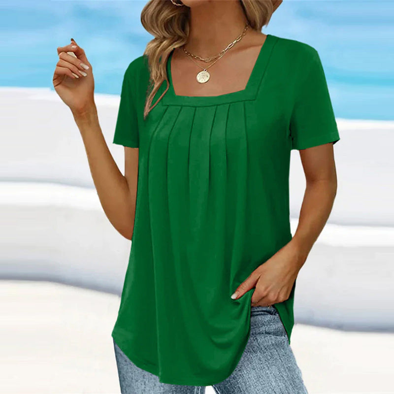 Nami | Fließende Bluse mit Karree-Ausschnitt