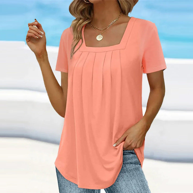 Nami | Fließende Bluse mit Karree-Ausschnitt
