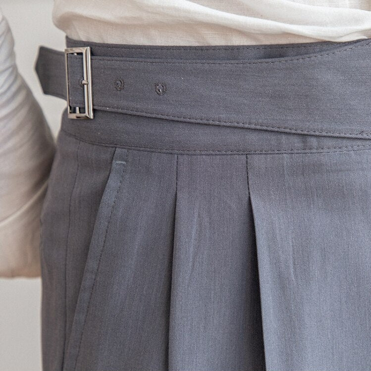 Alpenfeld | Ellis - Klassische Hose Mit Hoher Taille Und Schnallenverschluss Für Herren