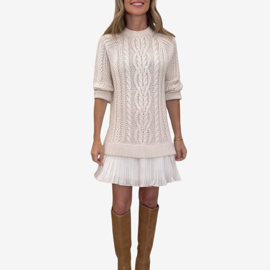Trivora™ - Stilvolles & Warmes Strickkleid
