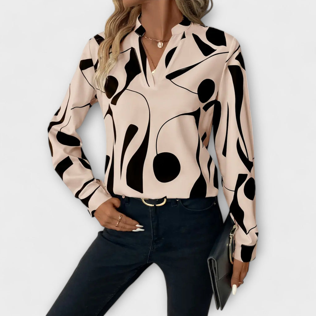 Zaylith | Elegante V-Ausschnitt-Bluse