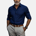 Alpenfeld | Herren Slim Fit Business Hemd mit Knitterfrei