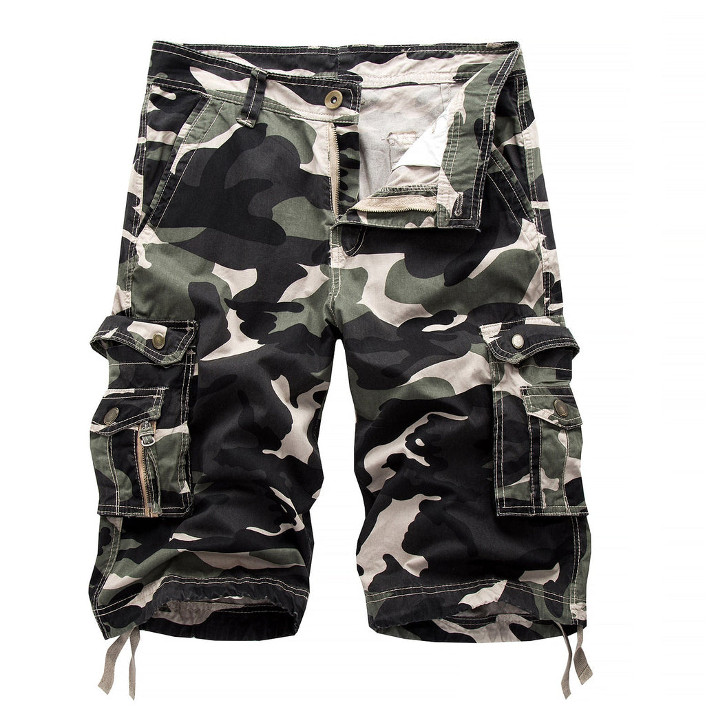 Sommerfeld | Herren Outdoor-Camouflage-Cargoshorts (1 kaufen, 1 GRATIS dazu)