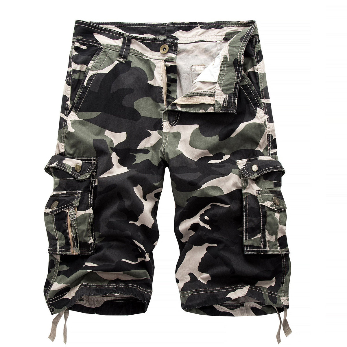 Sommerfeld | Herren Outdoor-Camouflage-Cargoshorts (1 kaufen, 1 GRATIS dazu)