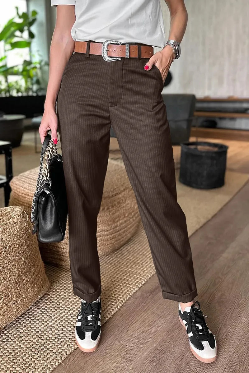 Alpenfeld | ELEGANTE, FIGURSCHMEICHELNDE HOSE MIT STREIFEN