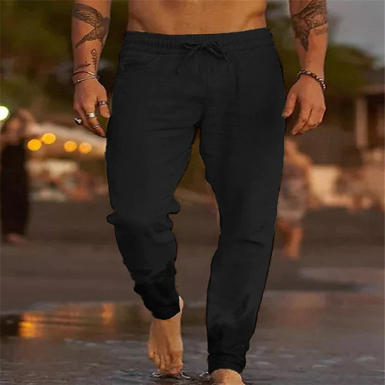 Alpenfeld | Lässige Herren Strandhose aus Baumwolle
