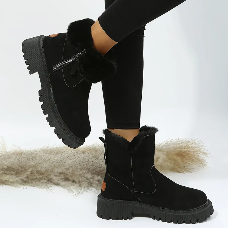Sommerfeld™ | Gefütterte Winterstiefel mit Seitlichem Reißverschluss