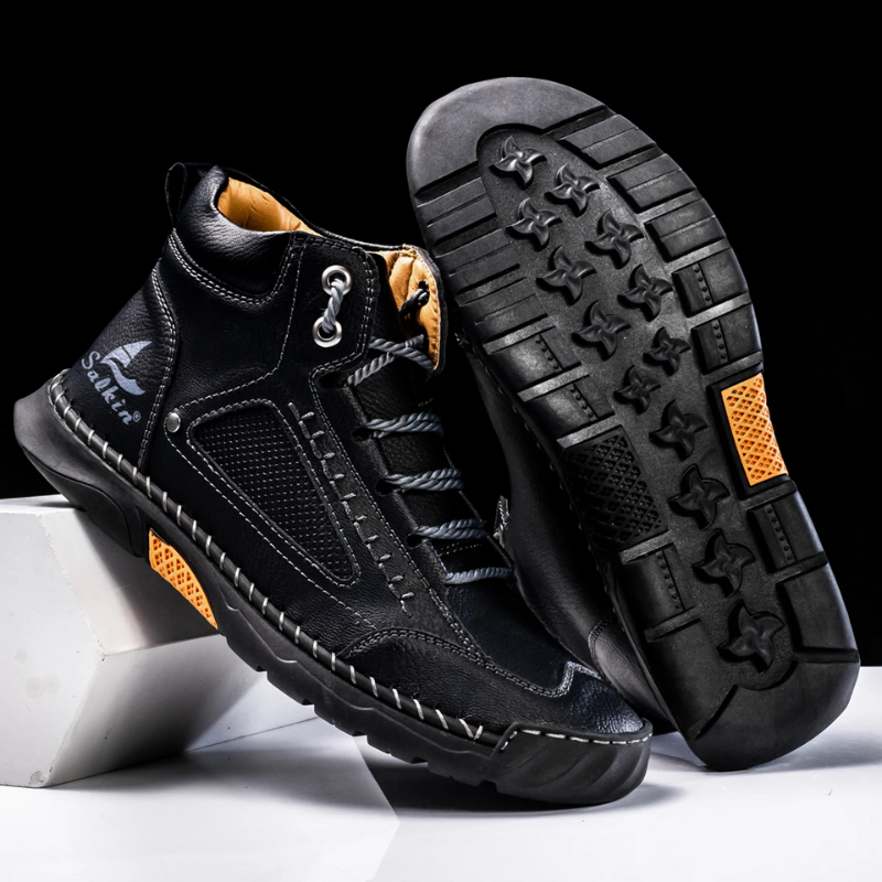 Alpenfeld | St. Moritz Leder High Top Schuhe