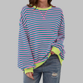 Sommerfeld | Gestreiftes Langarm-Sweatshirt mit Rundhalsausschnitt (1 kaufen, 1 gratis dazu)