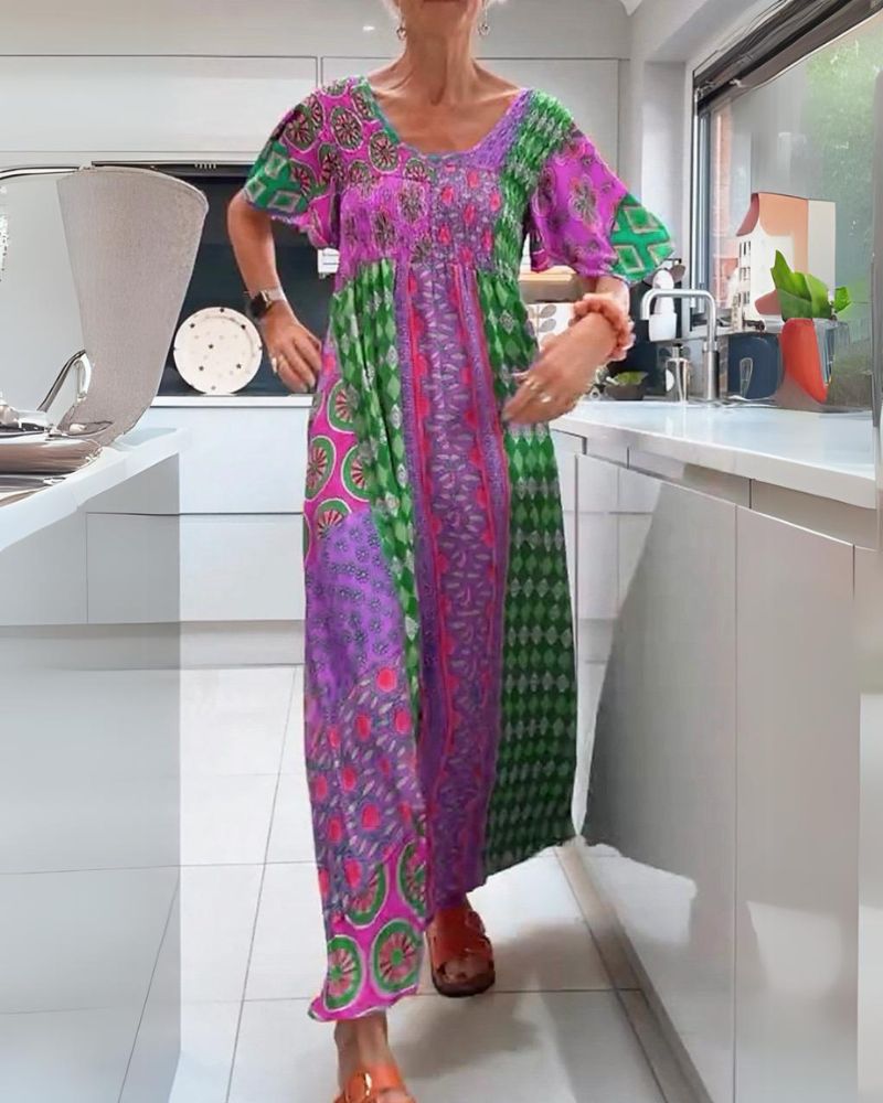 Ash™ - Buntes Bohemian-Kleid