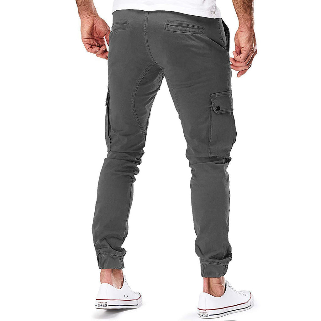 Alpenfeld | Herren Cargo Jogginghose – Moderne Streetwear Freizeithose mit Taschen und Elastikbund, Outdoor & Alltag
