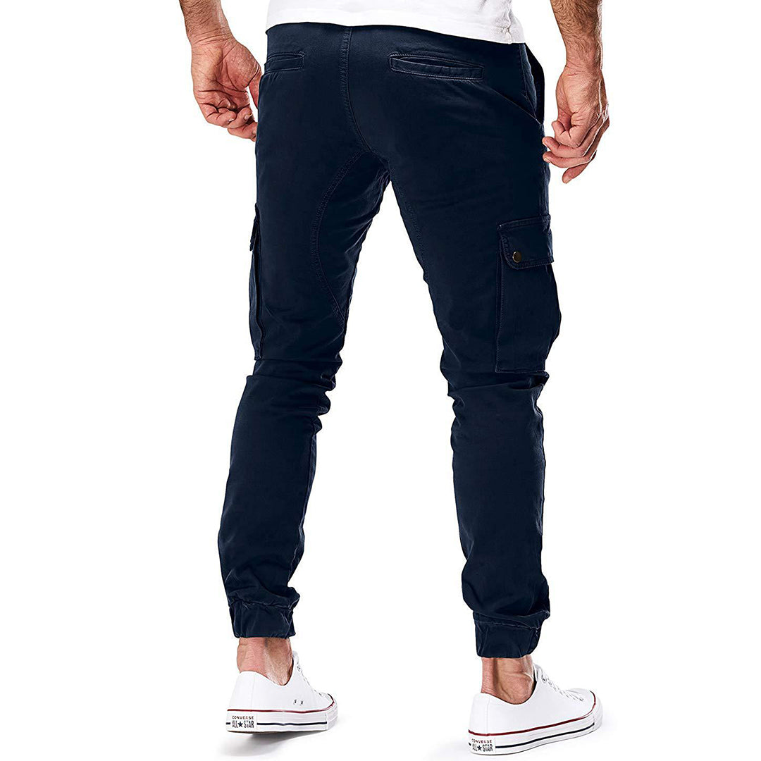 Alpenfeld | Herren Cargo Jogginghose – Moderne Streetwear Freizeithose mit Taschen und Elastikbund, Outdoor & Alltag