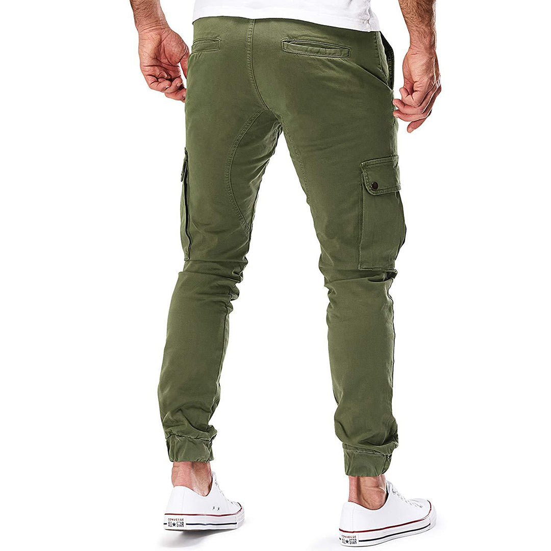 Alpenfeld | Herren Cargo Jogginghose – Moderne Streetwear Freizeithose mit Taschen und Elastikbund, Outdoor & Alltag