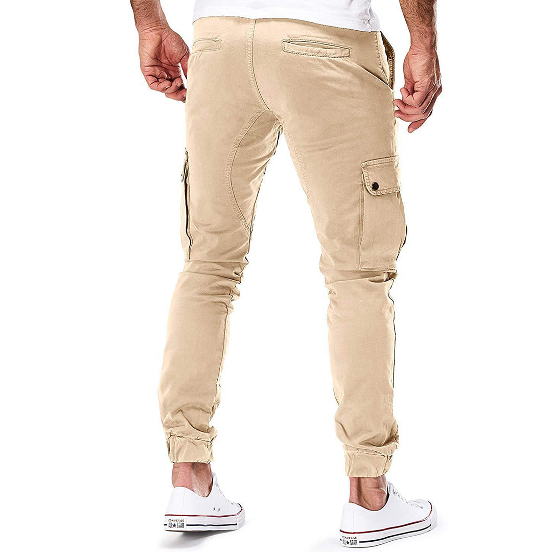Alpenfeld | Herren Cargo Jogginghose – Moderne Streetwear Freizeithose mit Taschen und Elastikbund, Outdoor & Alltag