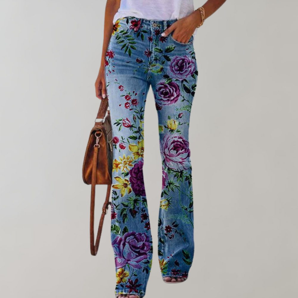 Alpenfeld | Jeans mit hoher Taille und Schlag