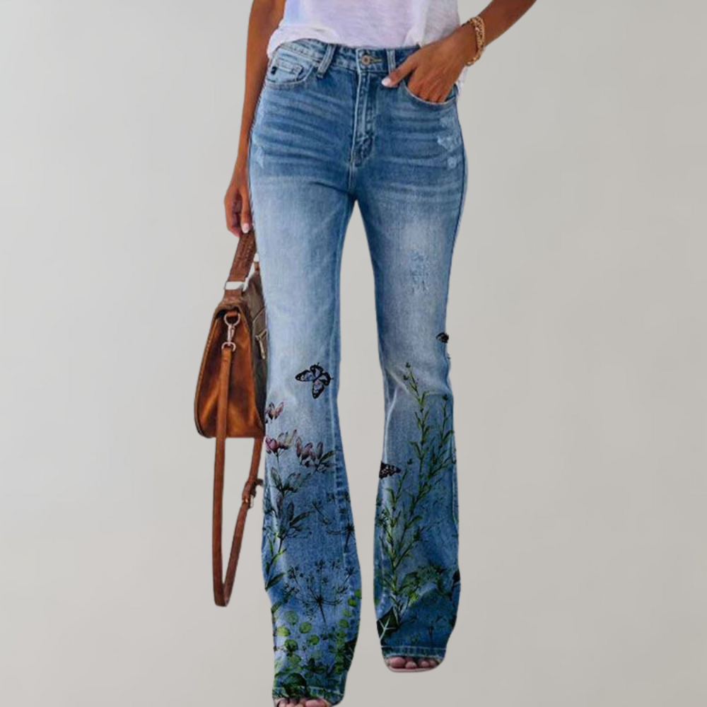 Alpenfeld | Jeans mit hoher Taille und Schlag