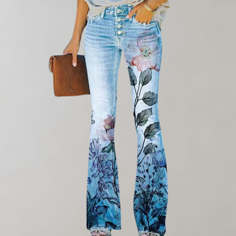 Alpenfeld | Jeans mit hoher Taille und Schlag