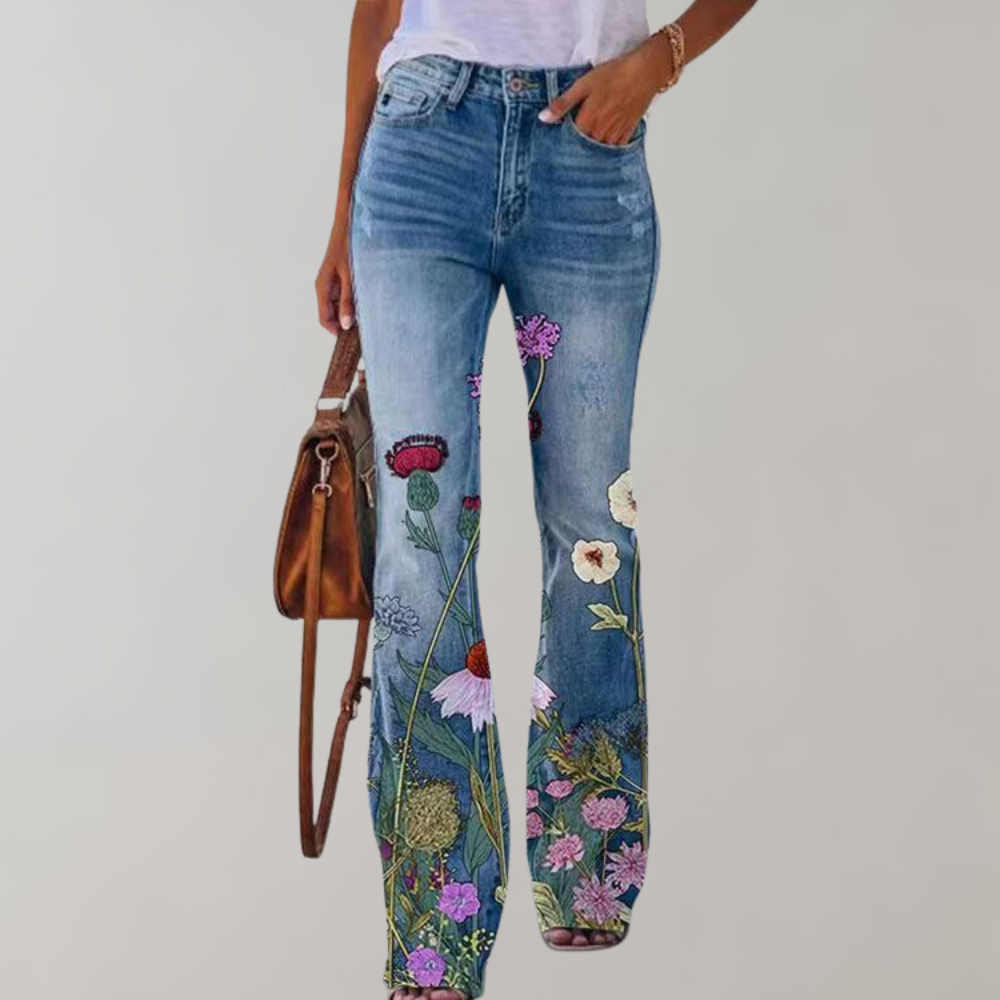 Alpenfeld | Jeans mit hoher Taille und Schlag