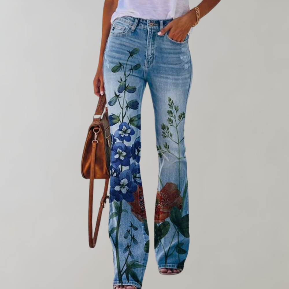 Alpenfeld | Jeans mit hoher Taille und Schlag