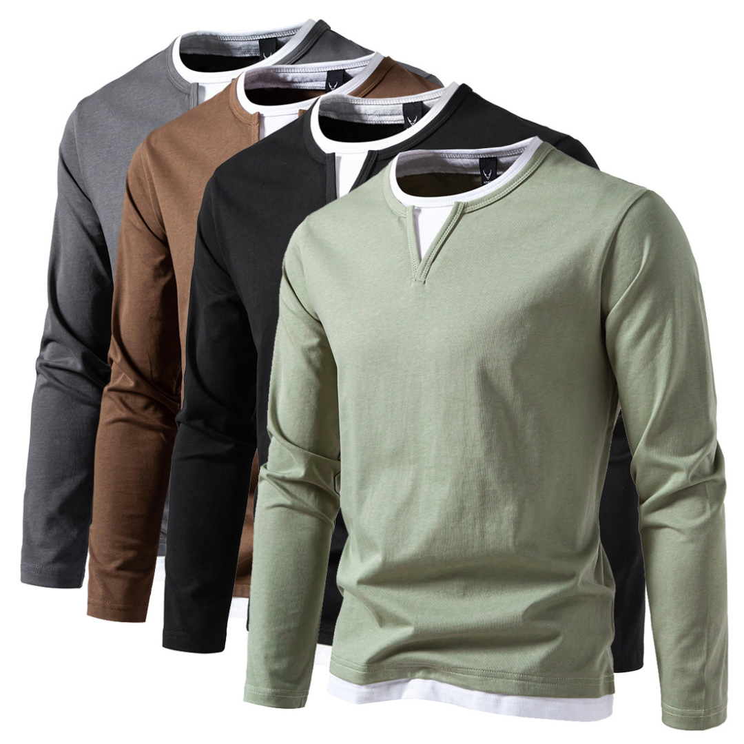 Alpenfeld | Langärmeliges Baumwoll-T-Shirt