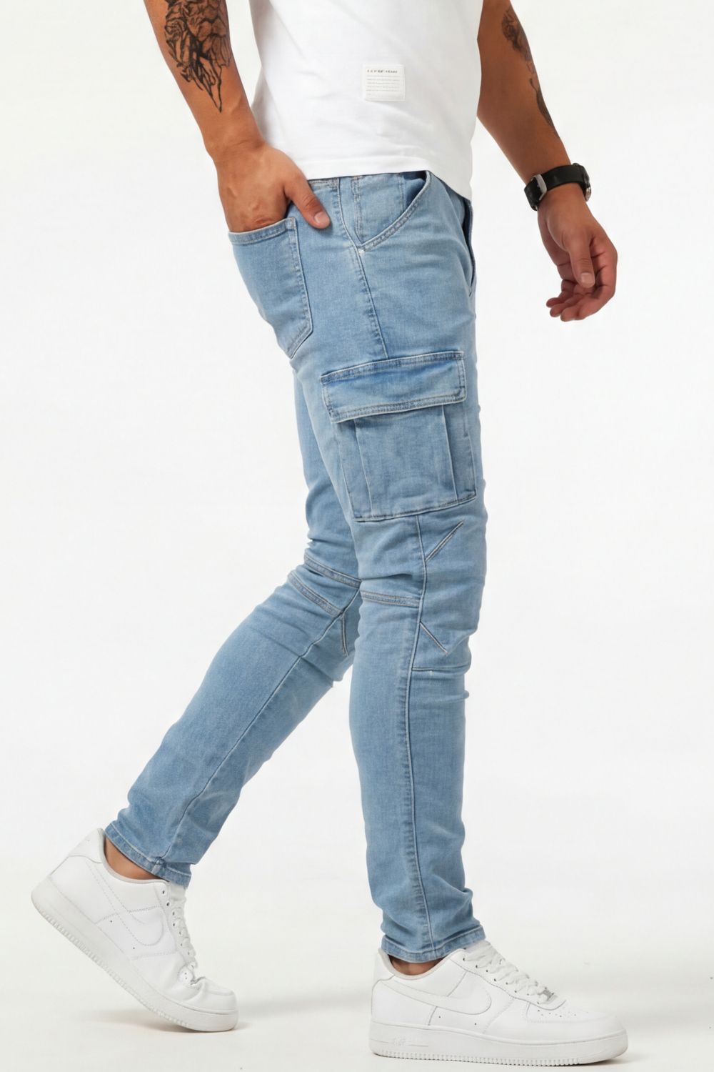 Sommerfeld | Elastische Cargo Jeans für Herren  (1 kaufen, 1 GRATIS dazu)