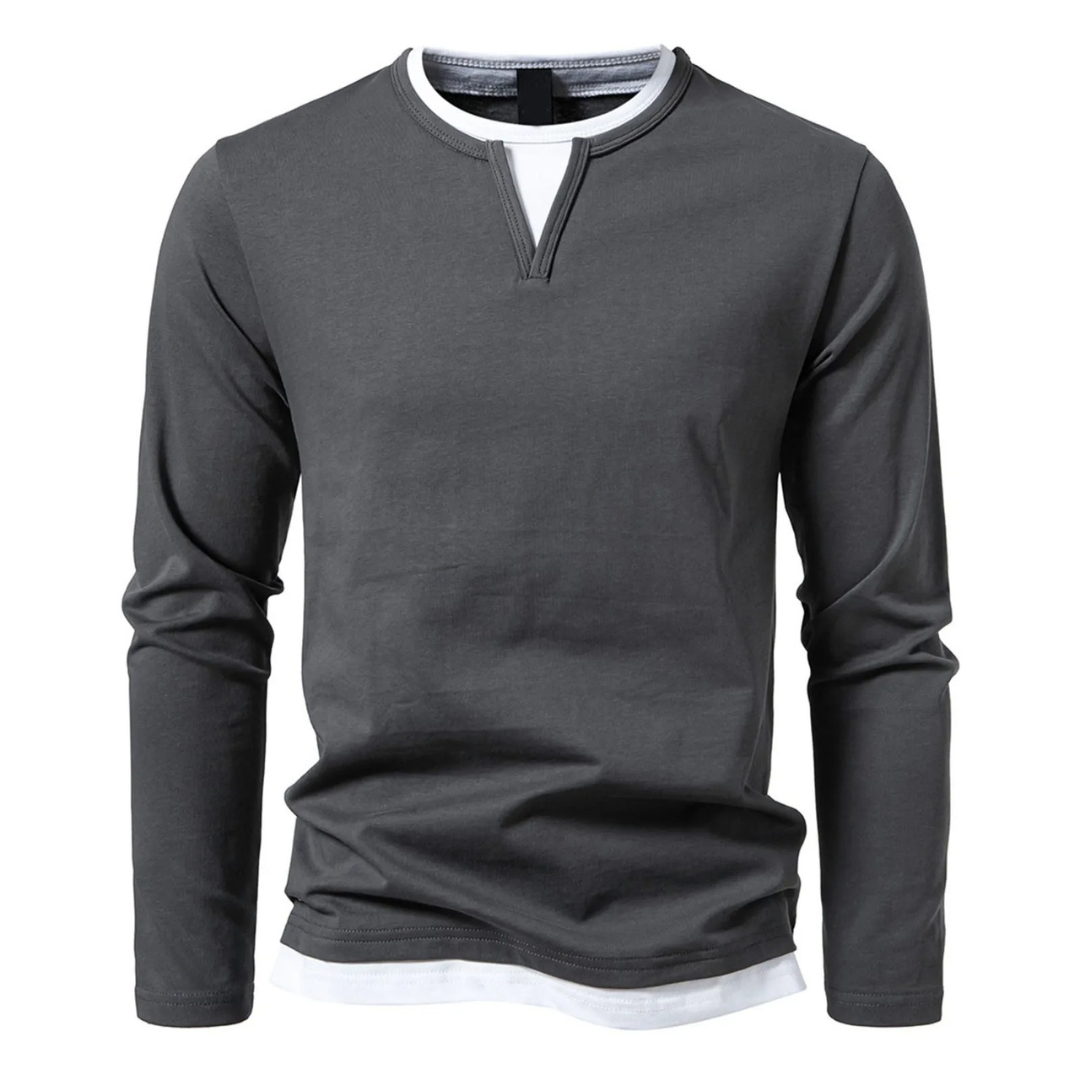 Alpenfeld | Langärmeliges Baumwoll-T-Shirt
