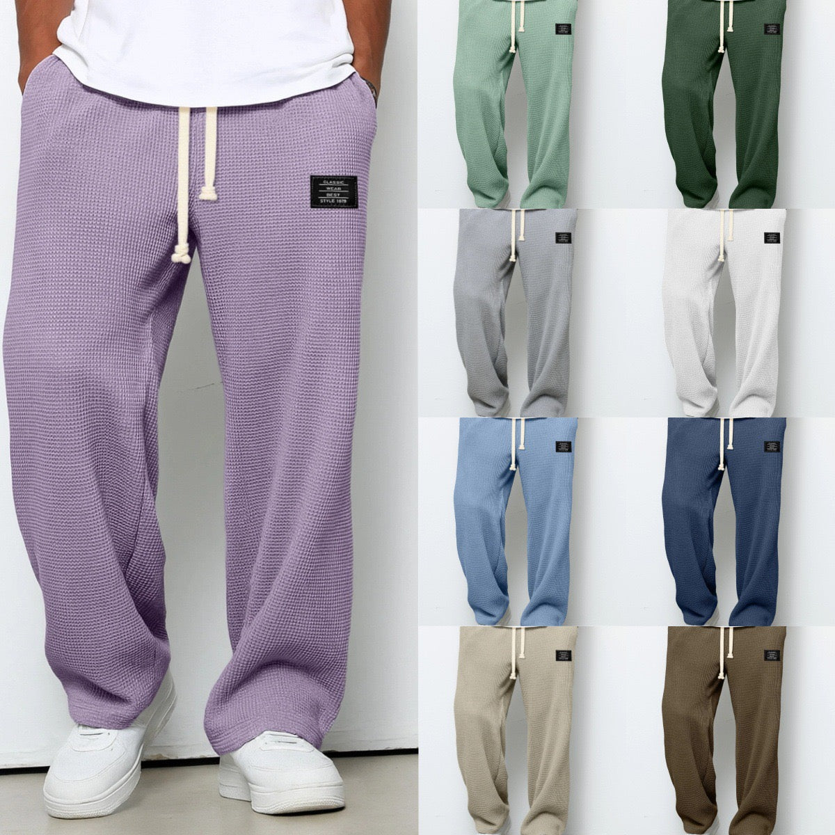 Alpenfeld | Lässige Herren-Freizeithose mit verstellbarem Bund (1 Kaufen, 1 GRATIS dazu)
