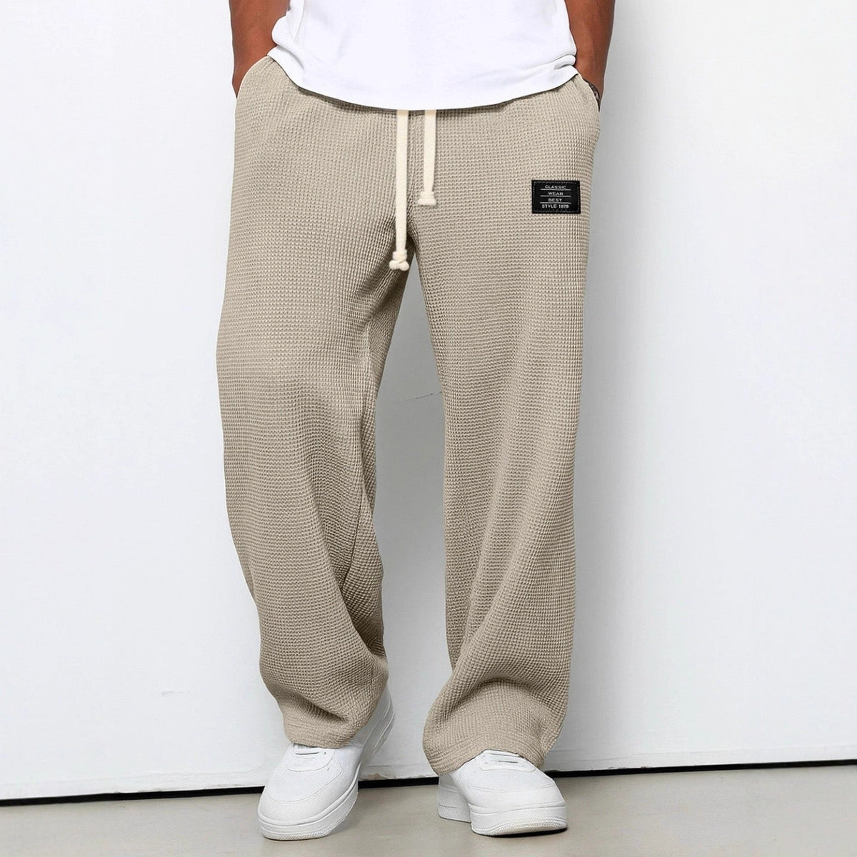 Alpenfeld | Lässige Herren-Freizeithose mit verstellbarem Bund (1 Kaufen, 1 GRATIS dazu)