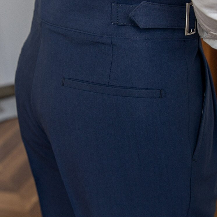 Alpenfeld | Ellis - Klassische Hose Mit Hoher Taille Und Schnallenverschluss Für Herren
