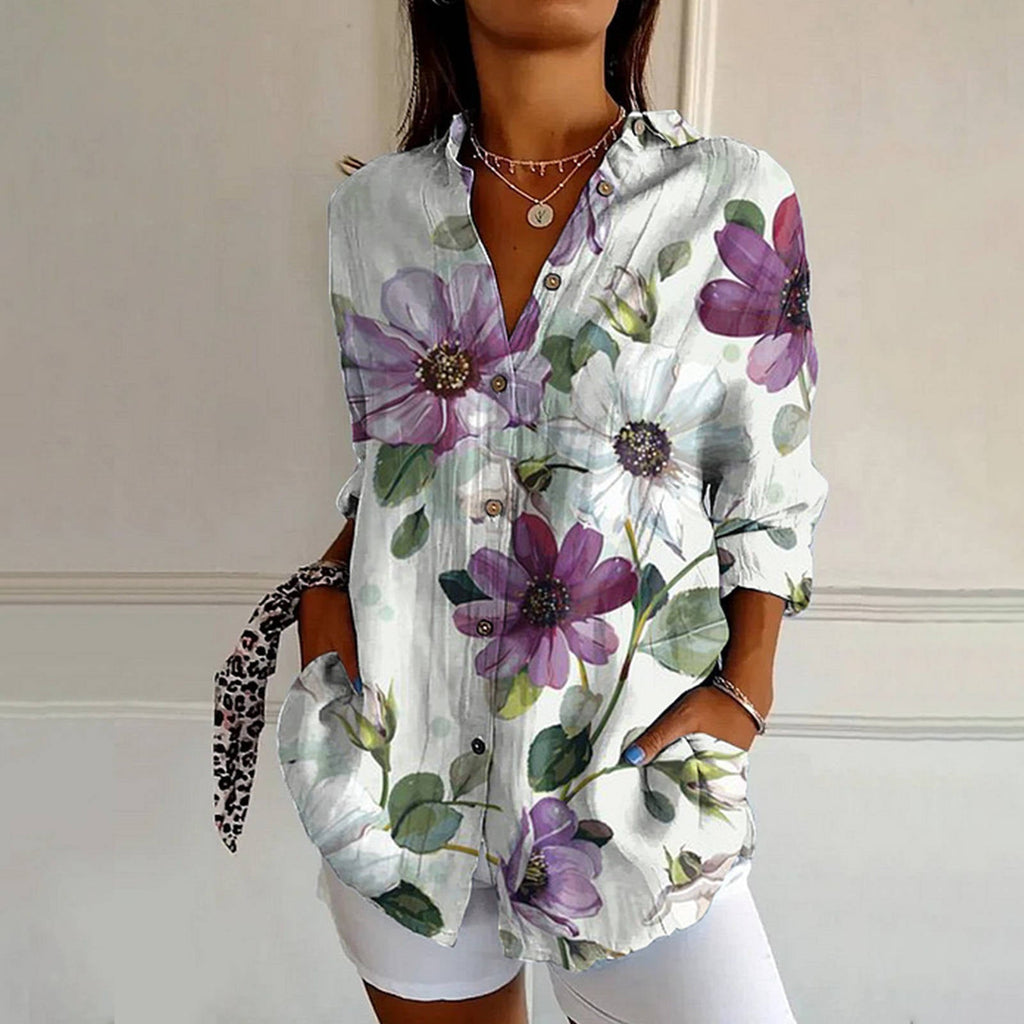 Mayla | Vintage Blumenbluse