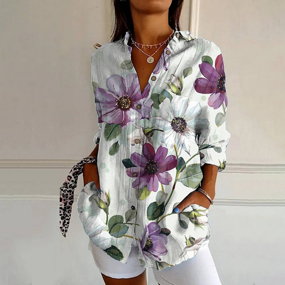 Mayla | Vintage Blumenbluse
