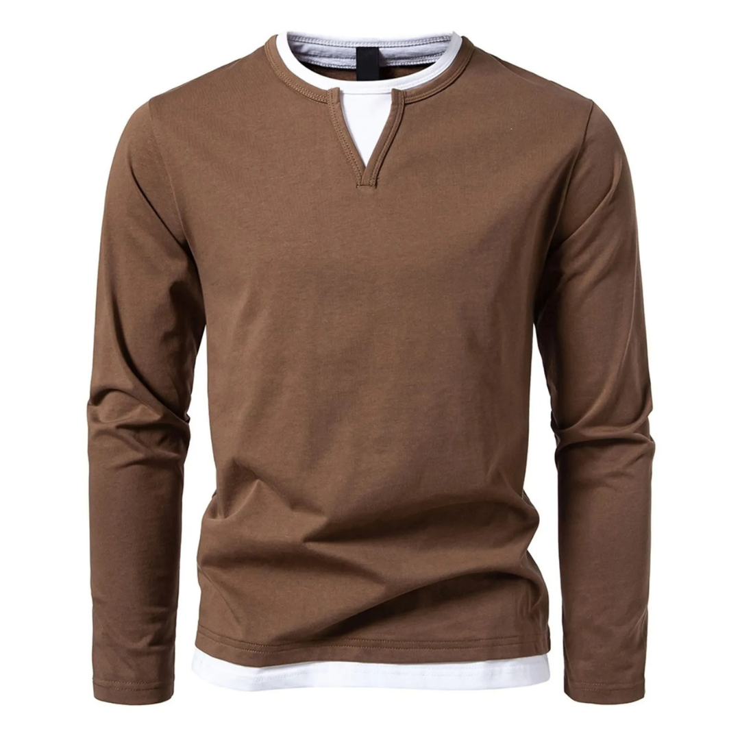 Alpenfeld | Langärmeliges Baumwoll-T-Shirt