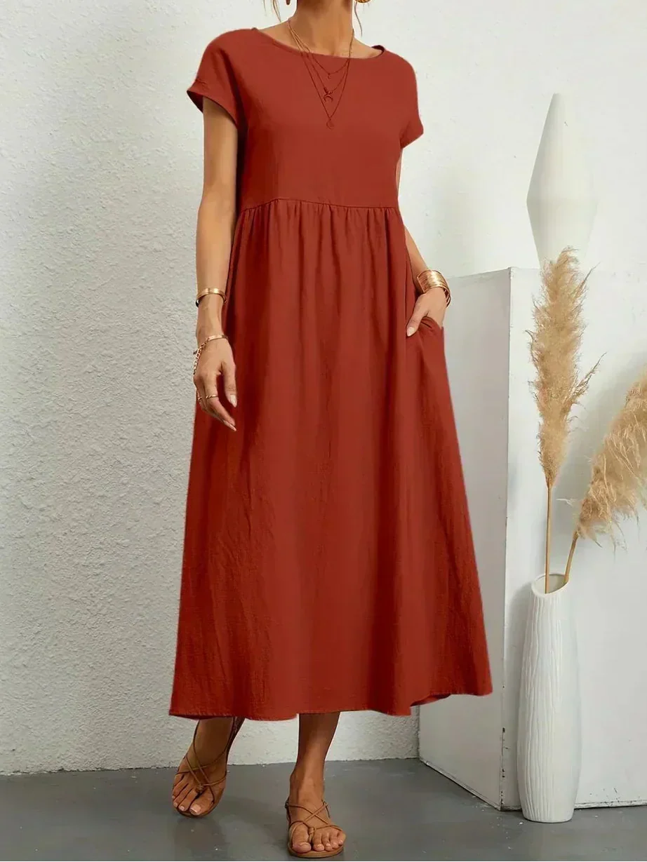 Anna™ – Entspanntes & Stylishes Midikleid