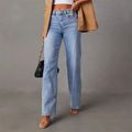Alpenfeld | WEITE JEANS MIT HOHER TAILLE