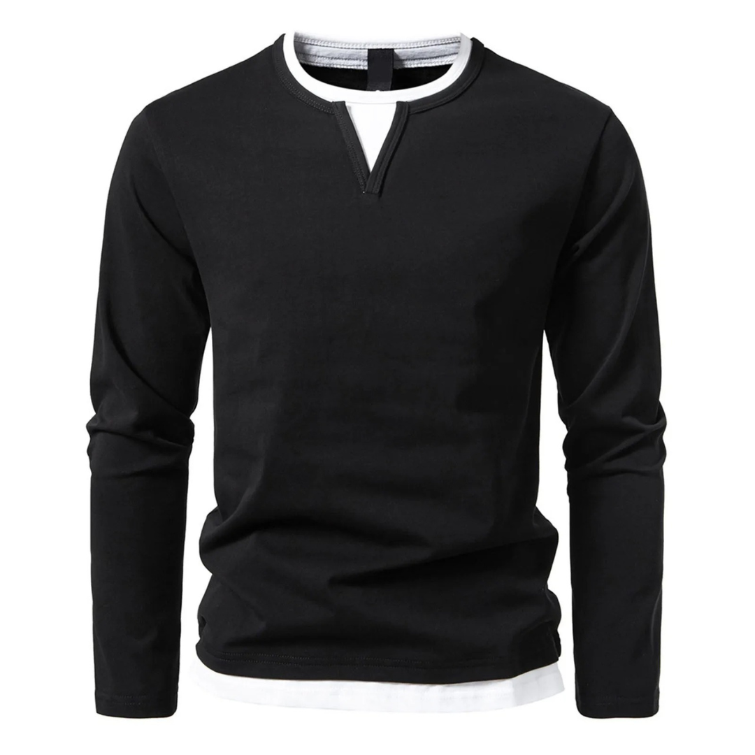 Alpenfeld | Langärmeliges Baumwoll-T-Shirt