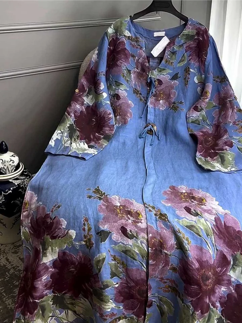 Sierla™ – Lang Kleid mit Blumen