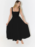 JULIA | Elegantes Midikleid mit eckigem Ausschnitt