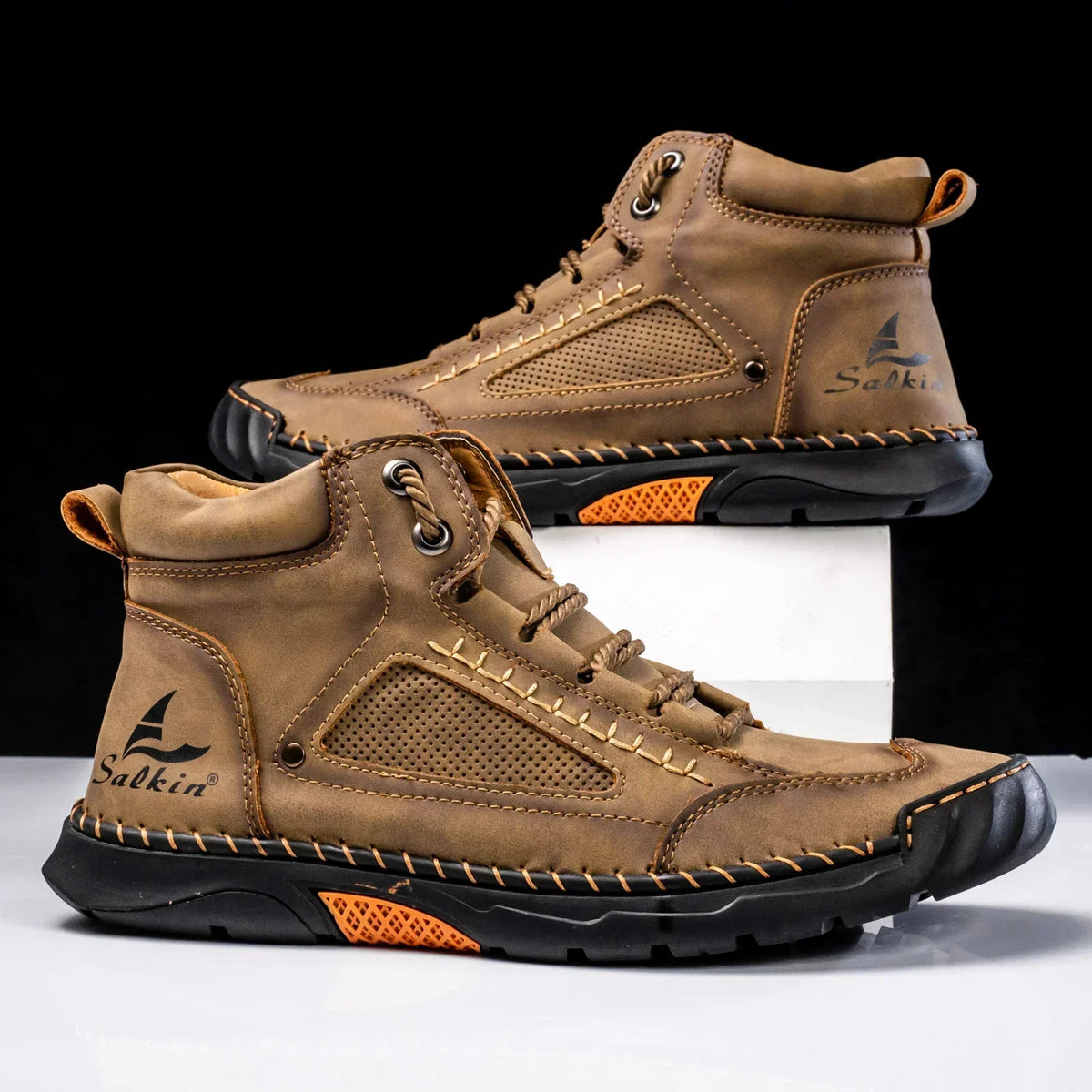 Alpenfeld | St. Moritz Leder High Top Schuhe