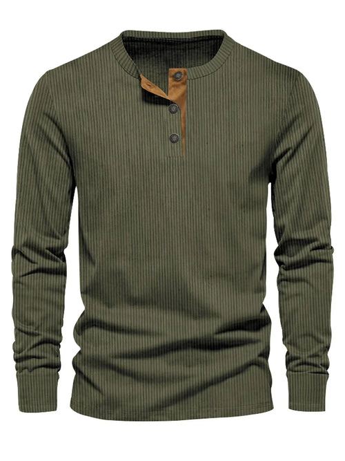 Alpenfeld | Klassisches Herren-Langarmshirt