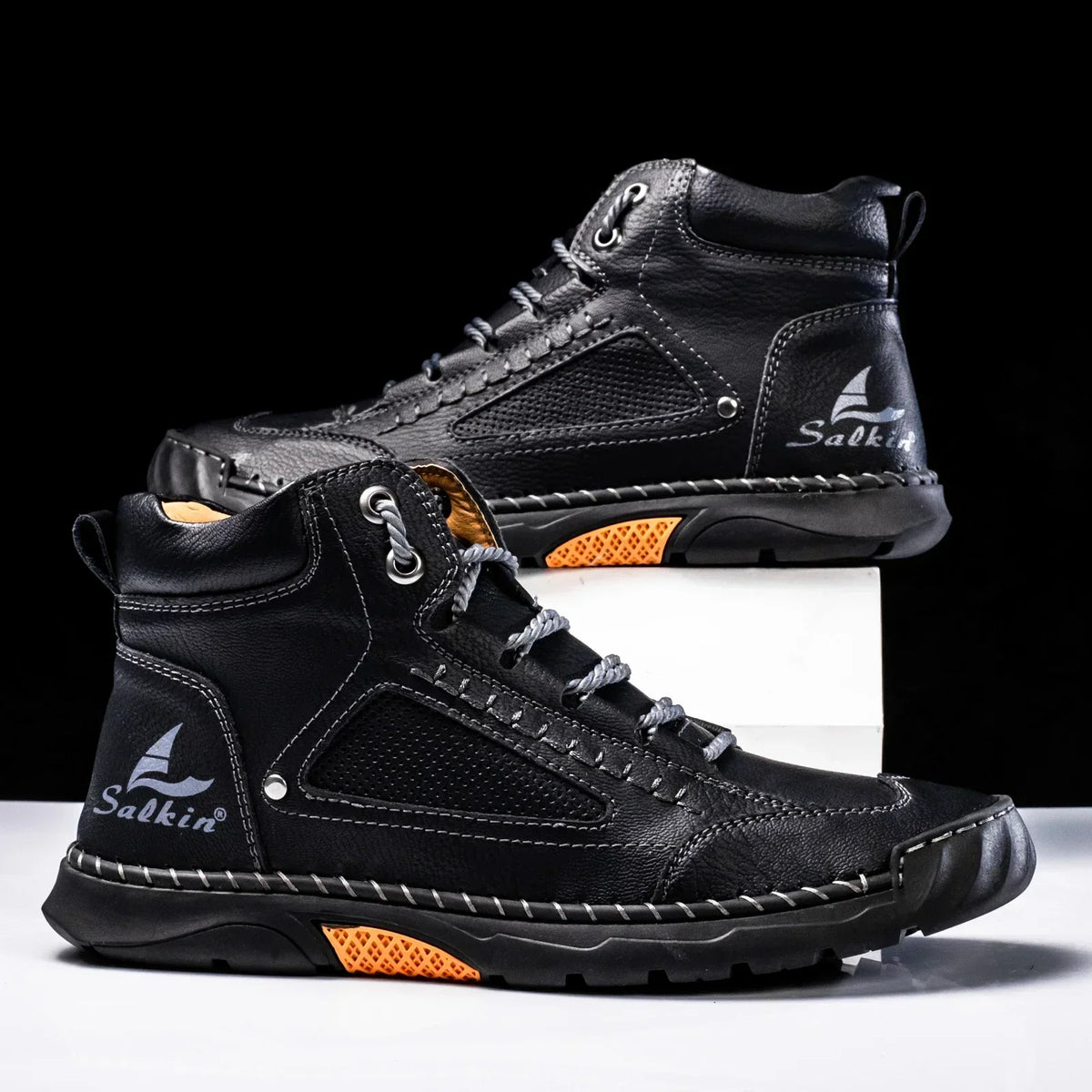 Alpenfeld | St. Moritz Leder High Top Schuhe