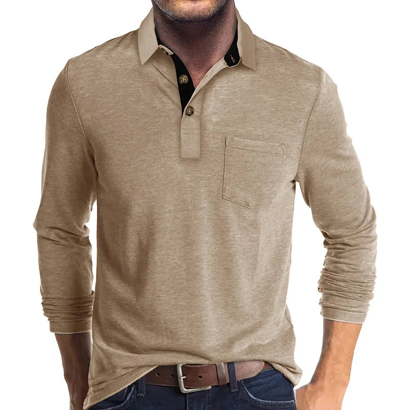 Alpenfeld | Herren Langarmshirt in Unifarbe