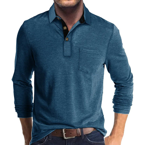 Alpenfeld | Herren Langarmshirt in Unifarbe
