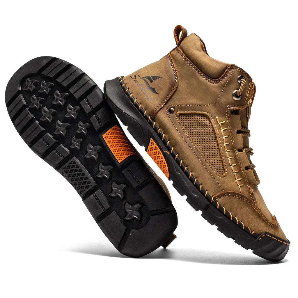 Alpenfeld | St. Moritz Leder High Top Schuhe