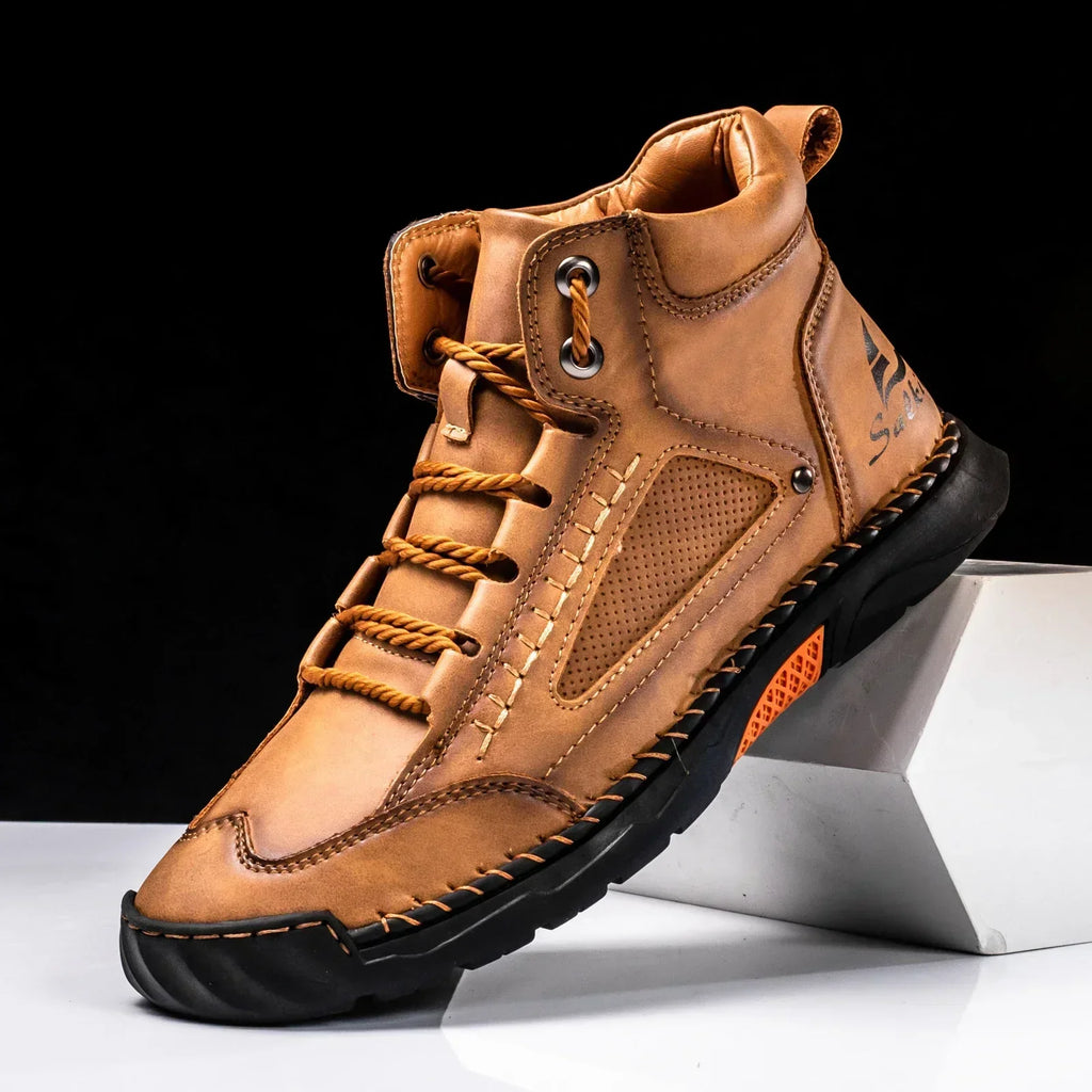 Alpenfeld | St. Moritz Leder High Top Schuhe