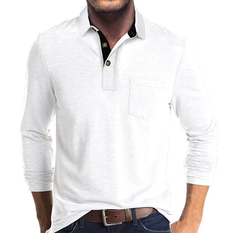 Alpenfeld | Herren Langarmshirt in Unifarbe