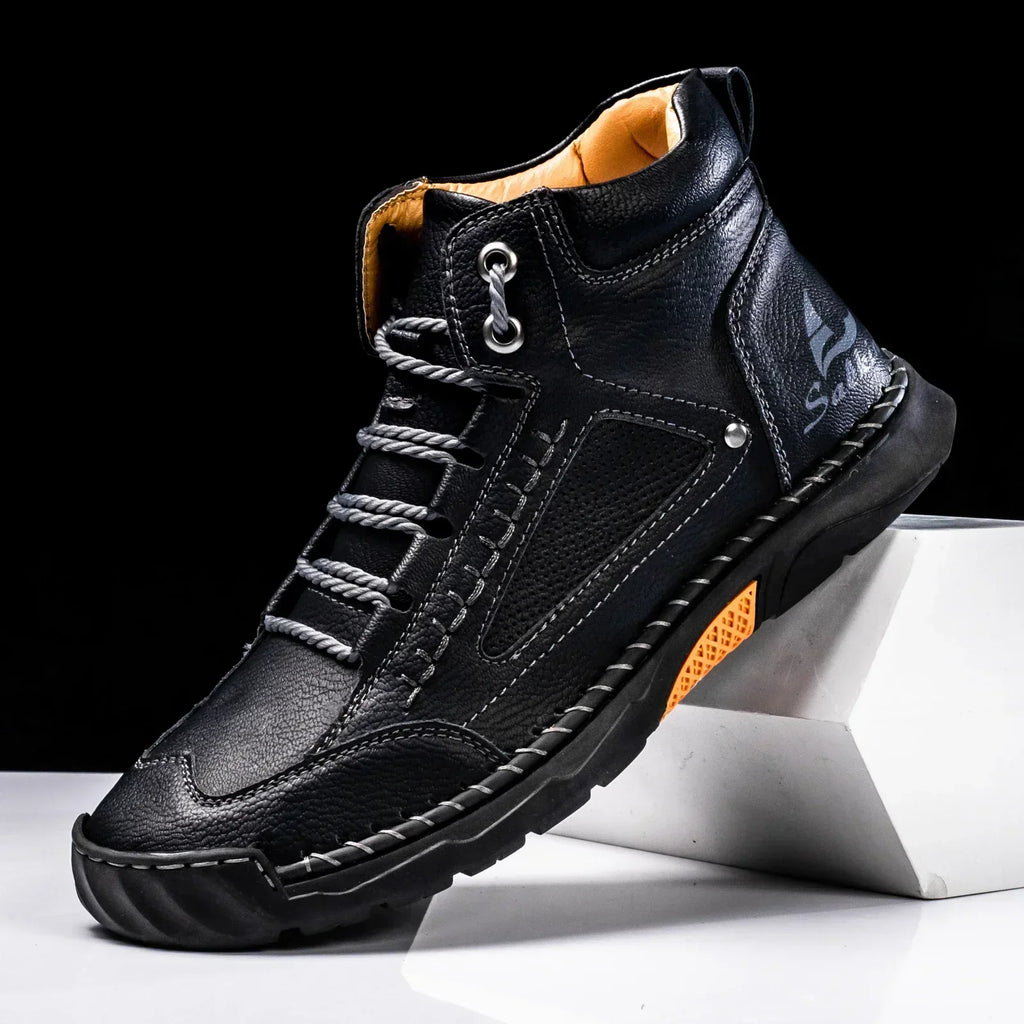 Alpenfeld | St. Moritz Leder High Top Schuhe