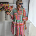 Wayne™ - Artisan Leinen-Baumwoll-Wochenendkleid
